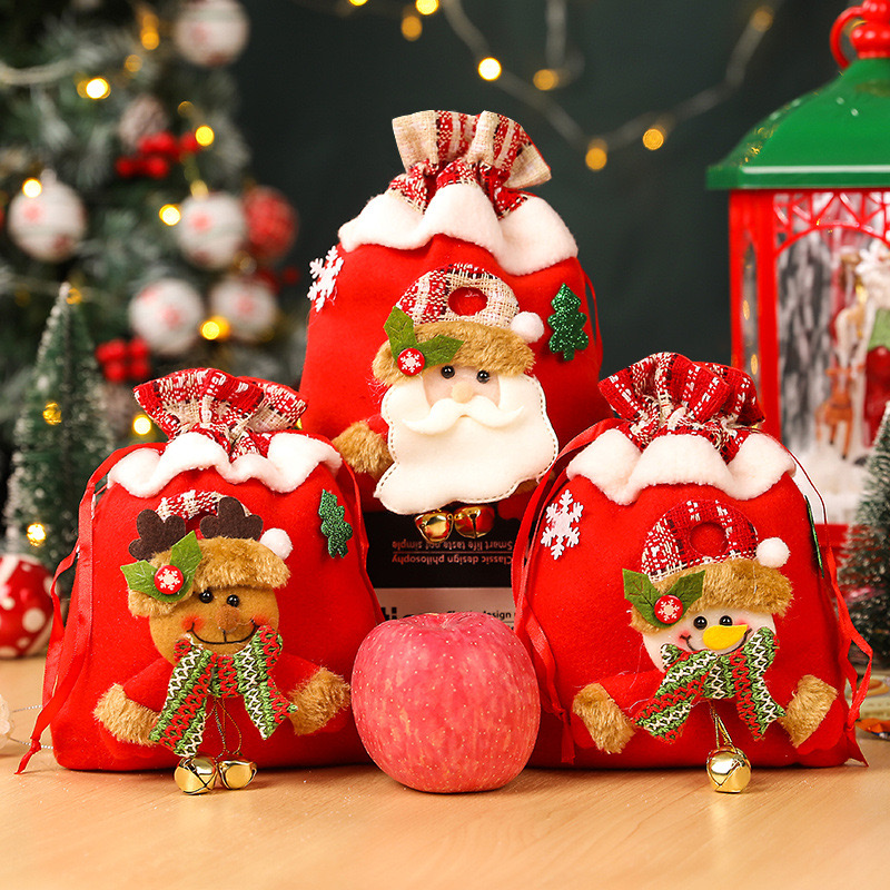 Naughty and Faceless Santa Claus New Handbag, Christmas Decoration Supplies Candy Bag