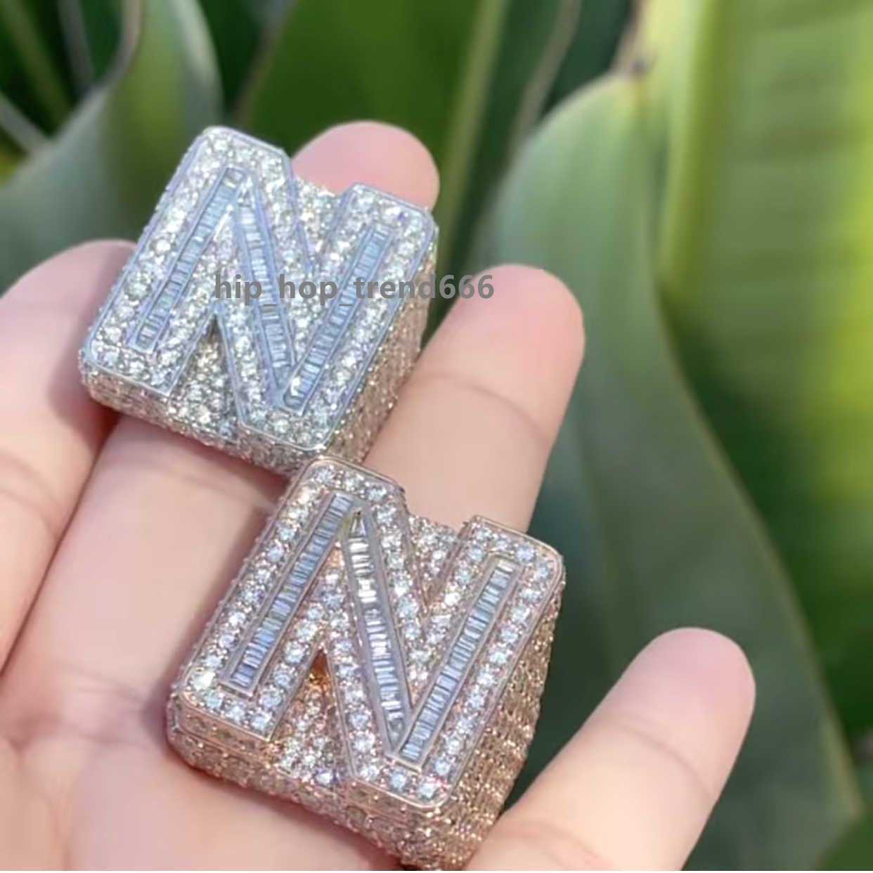 Hiphop Ring Real Sier 10K Solid Gold Full Iced Out VVS Moissanite Dia Championship Men Rings