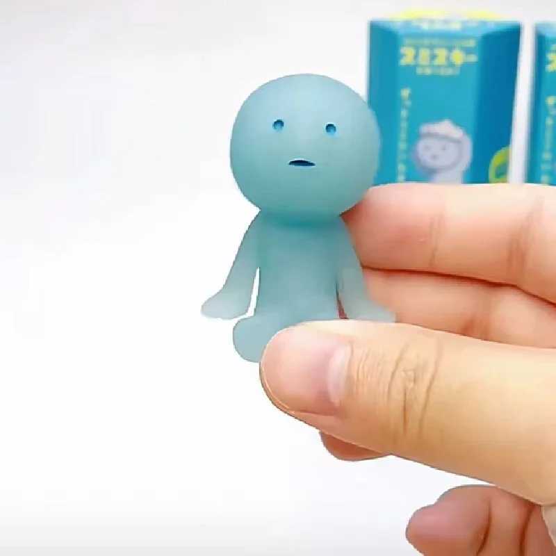 Kawaii Smiski Blind Box Bathroom Series Animated Characters Night Walk Toy Models Collection Doll Decoration Accessories Christmas Gifts X241127