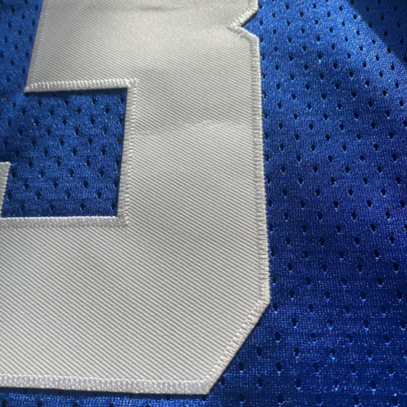 Men's Blue Football Jersey - Polk High V-Neck Embroidered New Ed Letters, Perfect For Hot Sports And Party