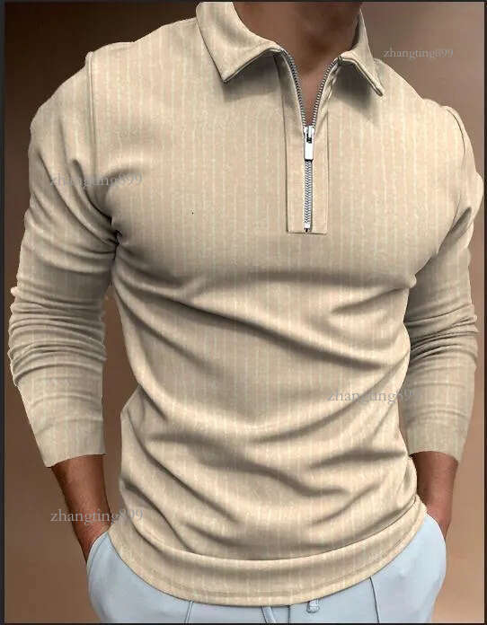 Men's Polos Men Fashion Casual polo shirts Long Sleeve Tops Casual Turndown Collar Polo Shirts Casual Men's Slim Harajuku Polo Shirt 221006