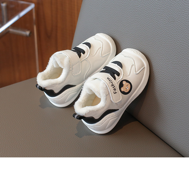 Toddler Warm Fur Baby Shoes Winter Infant Shoes Outdoor Newborn First Walkers Little Littlesprouts Kids Boy Girl Sneakers Trainers Sizes 15 - 25