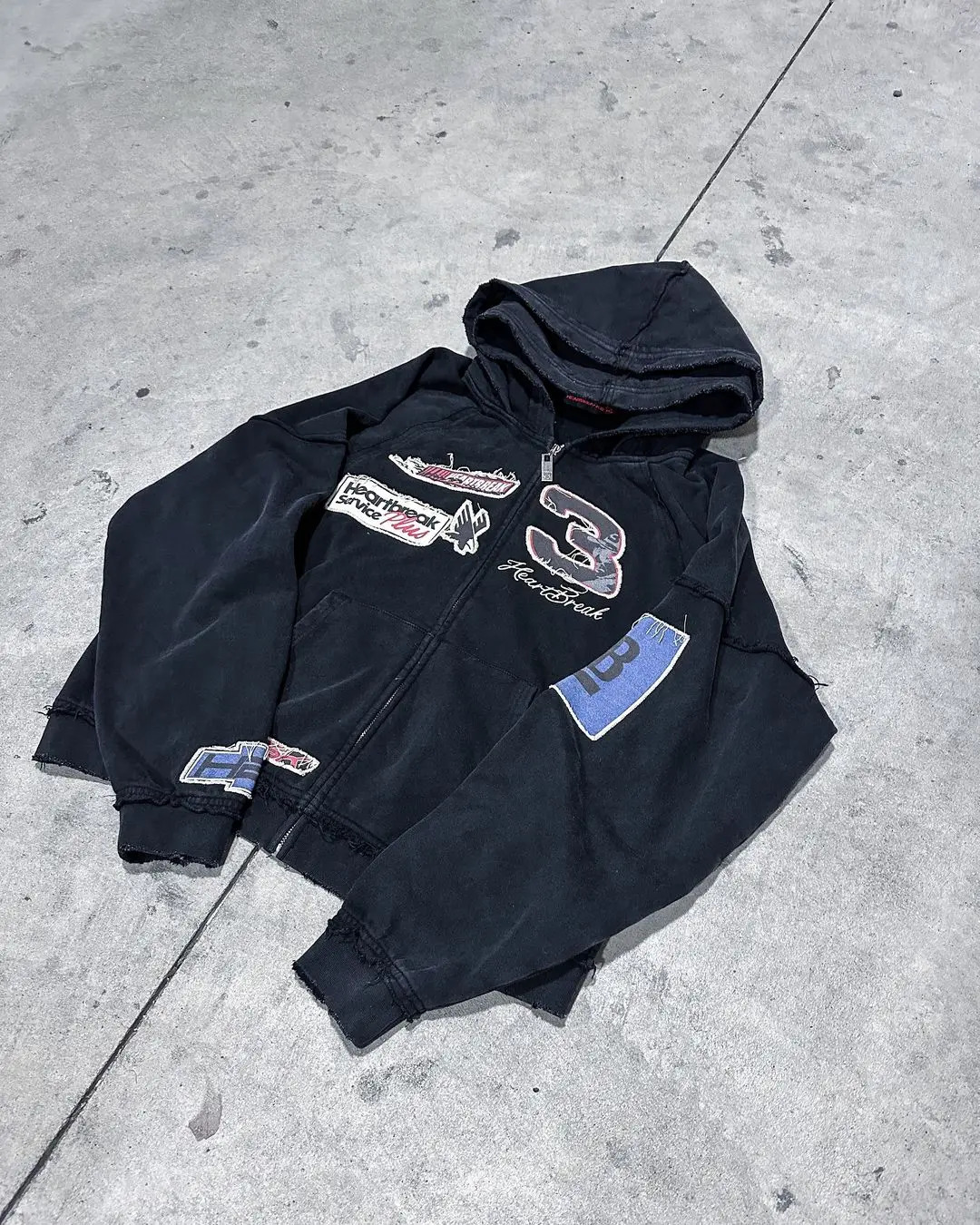 Harajuku Mens Sportswear Nazca Zipper Printed Hoodie Mens Super Size Y2k Street Hoodie Wearing Gothic Fashion 241127
