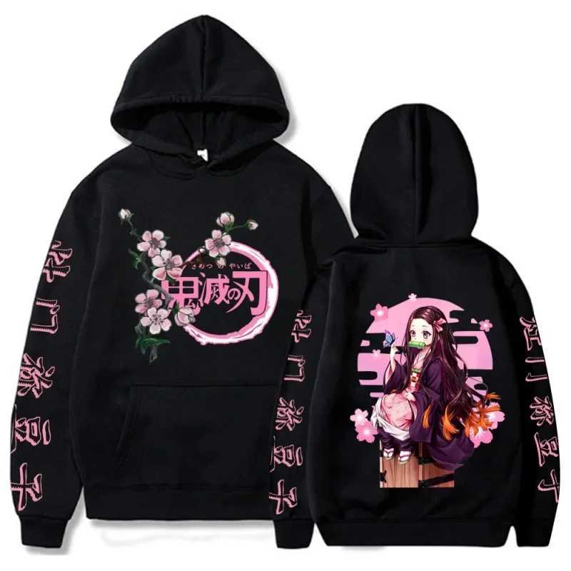 Harajuku Demon Slayer Plus Size Hoodie Kamado Nezuko Graphic Print Women Sweatshirts Long Sleeve Fashion Female Streetwear XJ250714 - view 6