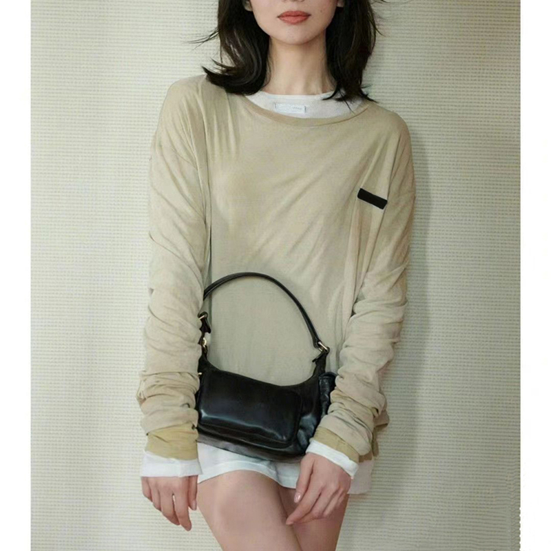 Tshirt Designer Clothes Women t shirts Long Sleeve Round Neck Letter Print Sexy Top Tee Female Casual Streetwear