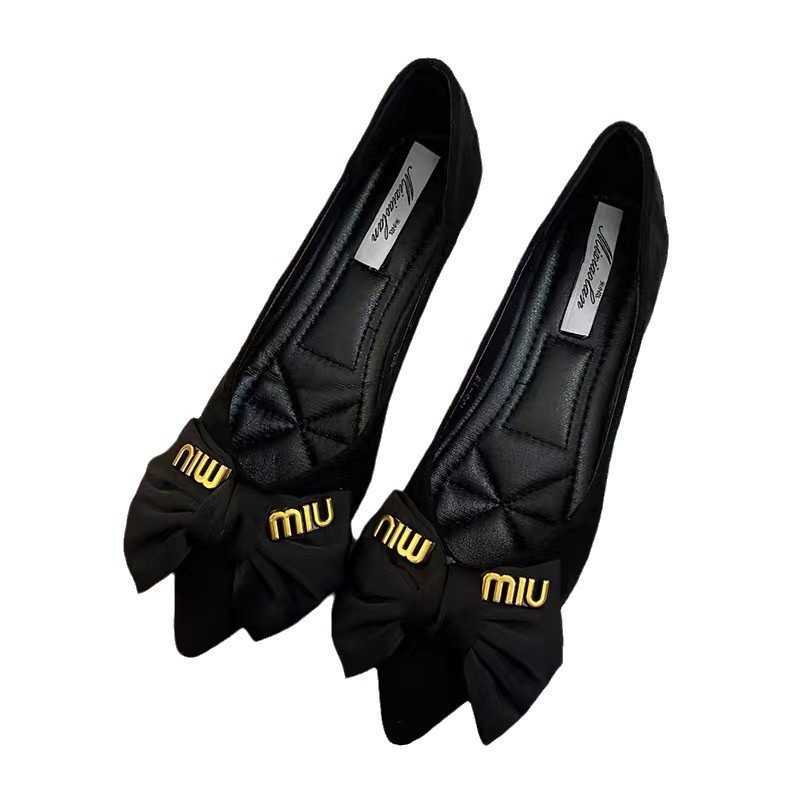sandals heels high heels Female pointed microfiber single sleeve flat low order womens shoes