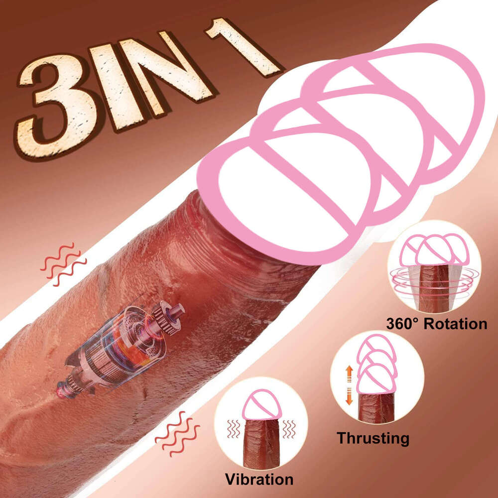 Telescc Realistic Dildos Vibrator Female Remote Control Masturbation Vagina Penetrat G Spot Anal Plug Sex Toy For Woman