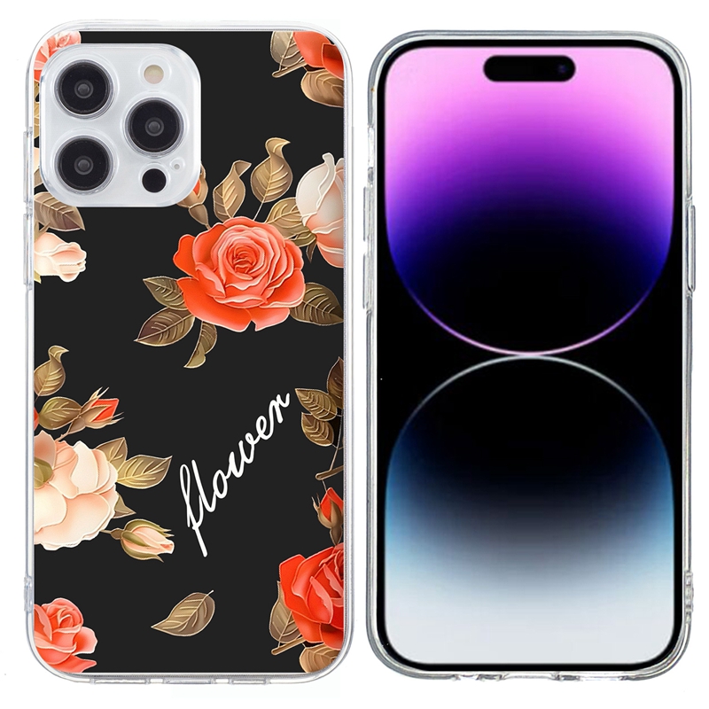 S25 Edge Butterfly Flower Soft TPU Cases For Iphone 16 15 Plus 14 Pro Max Samsung A56 S24 FE S23 Ultra A36 A16 A06 A14 A55 A35 A05S A25 Blossom Cat Wo