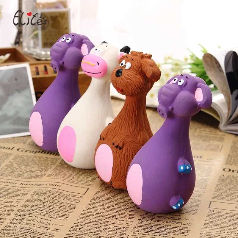 New Dog Voice Toy Cute Cartoon Shape Teddy Teeth Grinding Cleaning Plaything Dogs Rubber Training Sound Toys Pet SuppliesXJ241128