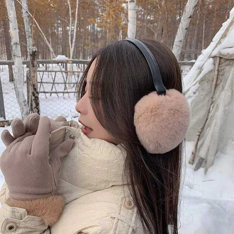 Natural Rex Rabbit Fur Eartips Fashionable Womens Warmth Russian Winter Real Fur Eartips Childrens Eartips Fur Eartips X241128