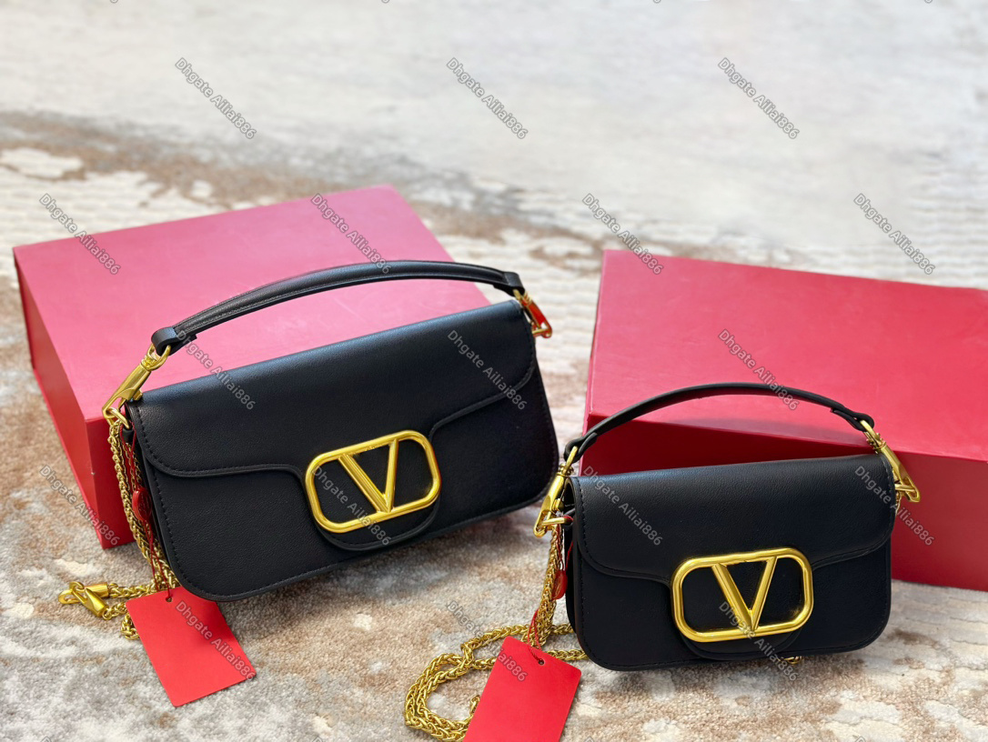 Designer Bag For Woman LOCO V The Tote Baguette Clutch Leather Shoulder Handbag Underarm Flap Purse Crossbody Bags 10A