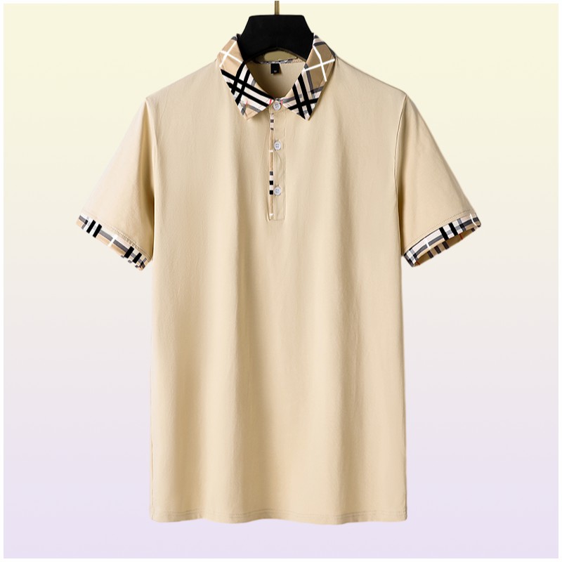 New designer Men039s TShirts fashion casual highgrade 100 cotton breathable wrinkle resistant slim commercial clothing stree