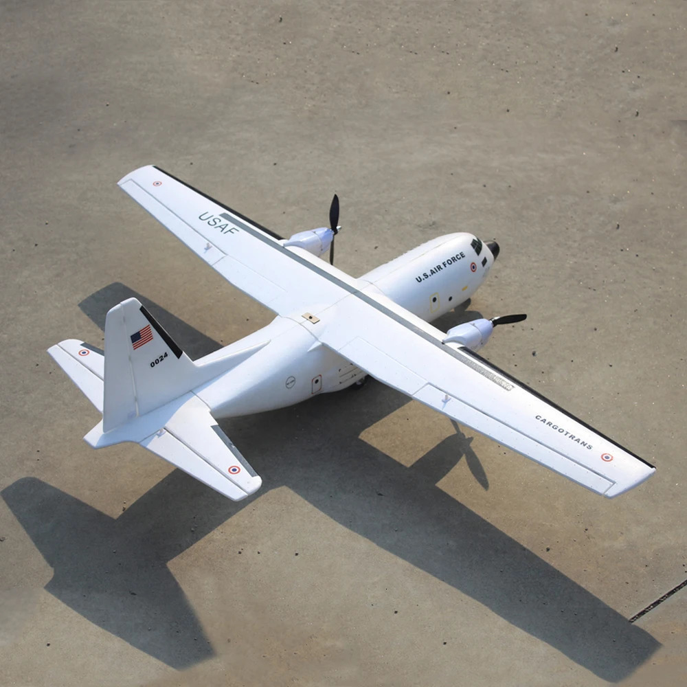 C160 Cargotrans Twin Hercules 1120mm Wingspan EPOS Warbird Transport RC Airplane KITPNP 241126