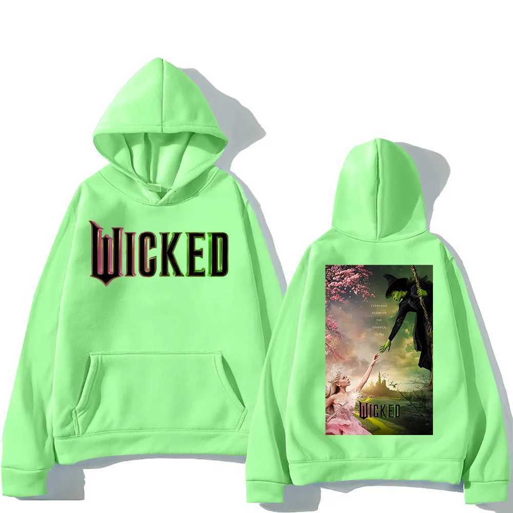 Men Women Sudaderas Wicked Fantasy Movie Graphic Print Sweatshirts Autumn Winter Large Pullovers Windproof Unisex Casual HoodiesXJ241128