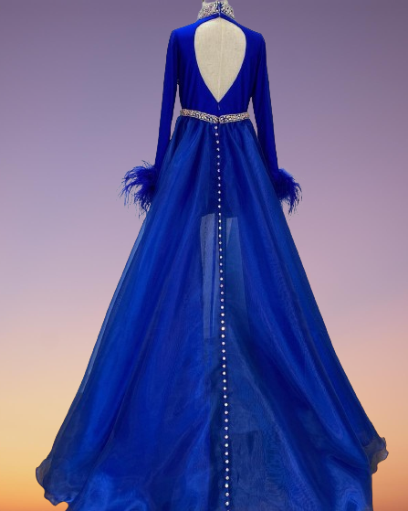 Girls Long Sleeves Pageant Dresses Feather Trim Short Romper with Overskirt Preteen Formal Event Wear Gowns Stretch Lycra Cry