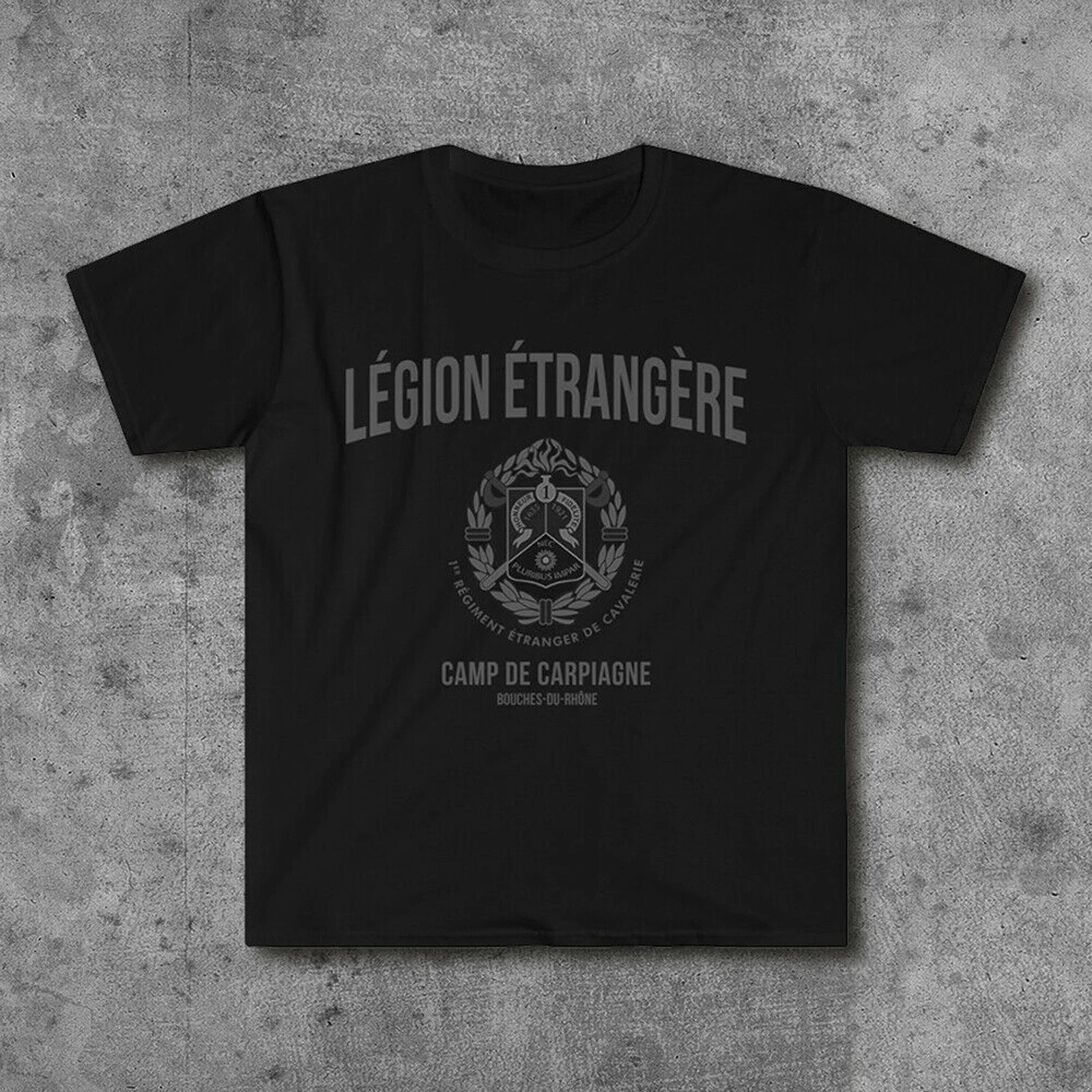 French Foreign Legion Motto 1 Cavalry Regiment Emblem T-Shirt. Summer Cotton Short Sleeve O-Neck Mens T Shirt S-3XL 240424