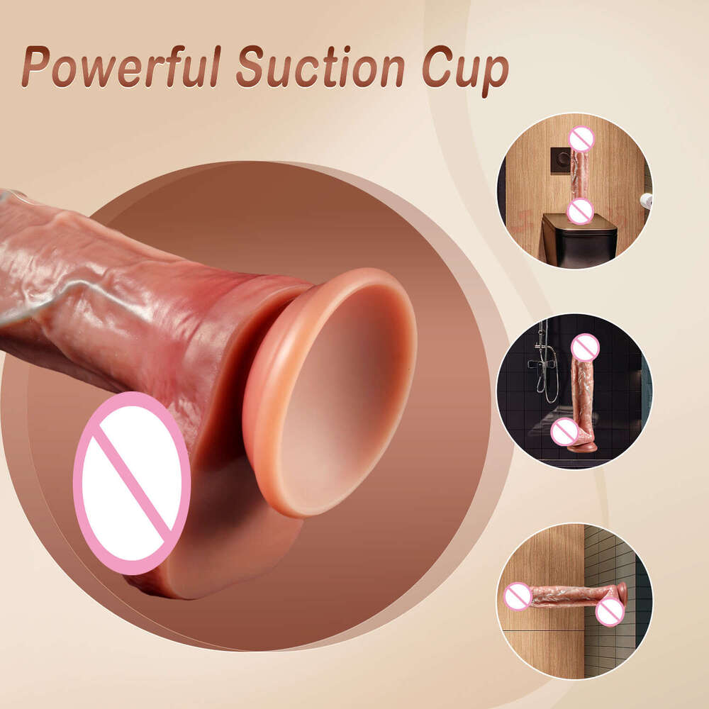 Skin Feeg Realistic Dildos Long Fake Female Masturbator Suction Cup Anal Vaginal Play Sex Toy For Women Big Dick