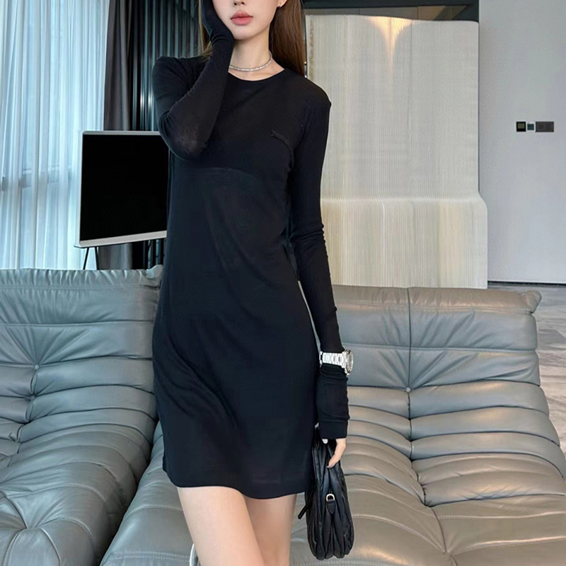 Tshirt Designer Clothes Women t shirts Long Sleeve Round Neck Letter Print Sexy Top Tee Female Casual Streetwear