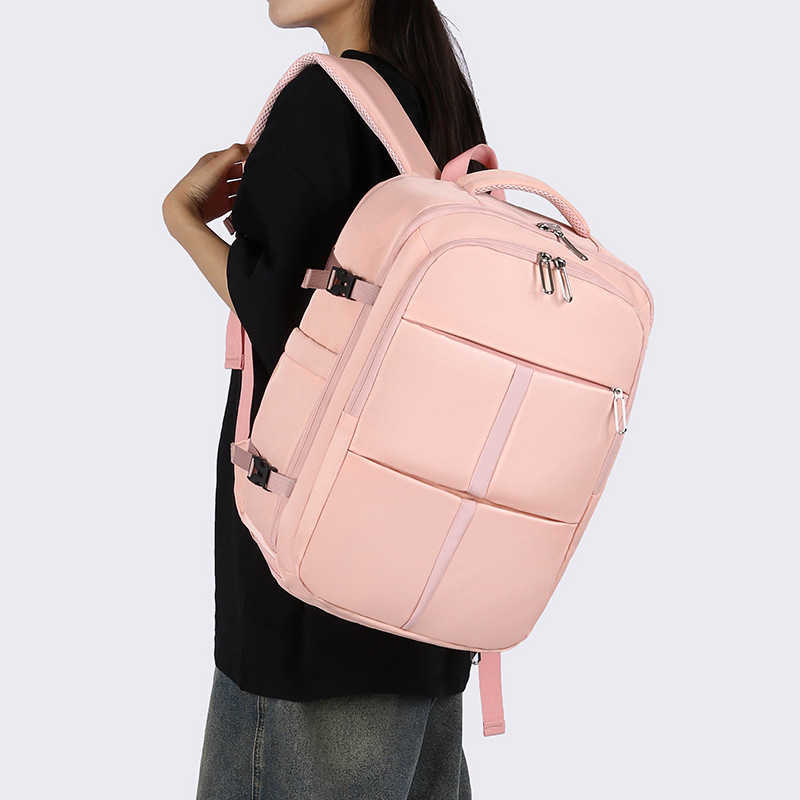 Travel bag for both men and women, lightweight and large capacity casual backpack with dry wet separation and shoe compartment, multifunctional backpa