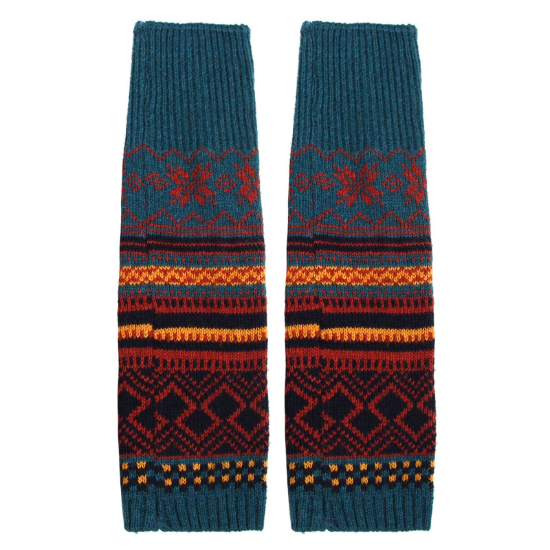 Bohemian Thick Fashion Wool Multi color Jacquard Warm Socks Korean Edition Autumn/Winter Women's Stacked Socks Wholesale