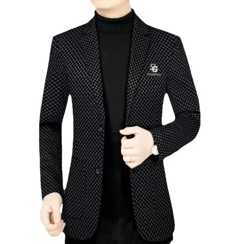 AutumnWinter Mens Casual Trench Jacket Slim Fit Western Style Clothes For MiddleAged Men Smooths Your Silhouette 241126