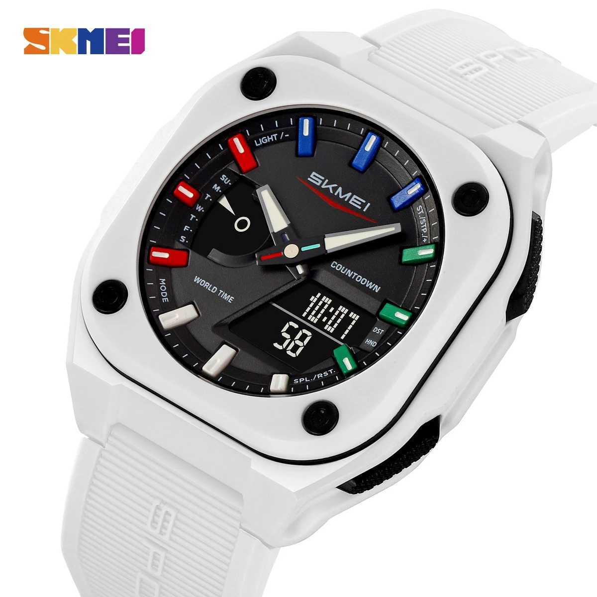 New Arrival SKMEI Busin Digital Ectronic Fashion Sports Quartz Mens Tattoo Waterproof Watch Reloj Hbre Z241128