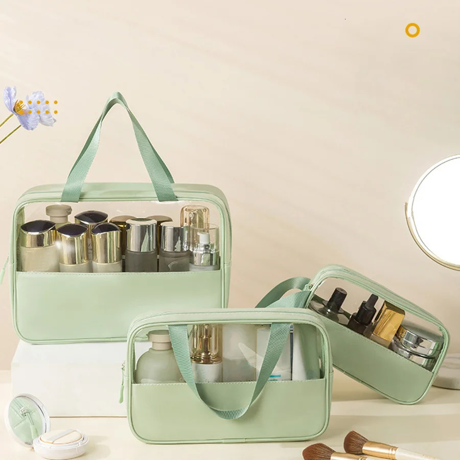 Travel Toiletry Bag for Women and Men Matte Translucent Toiletry Bag with Handy Handle Makeup Cosmetic Organizer Bag for Trave 241128