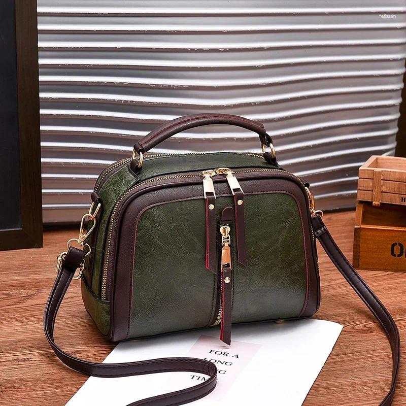 Totes Handbags Women Bags Designer PU Leather Solid Color Messenger Bag Fashion Shoulder Crossbody Girls Tassen Tote