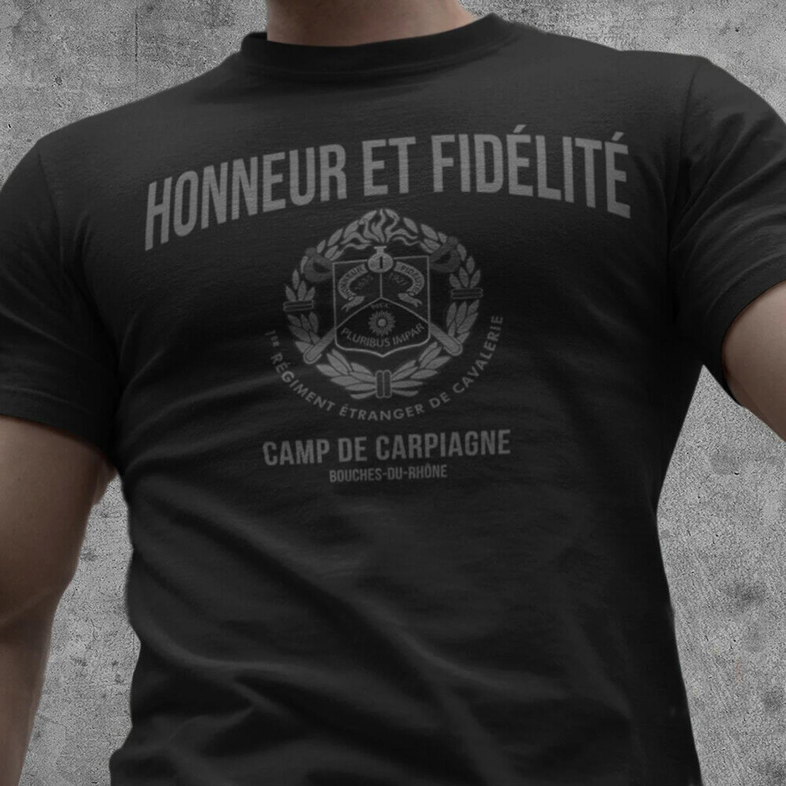 French Foreign Legion Motto 1 Cavalry Regiment Emblem T-Shirt. Summer Cotton Short Sleeve O-Neck Mens T Shirt S-3XL 240424
