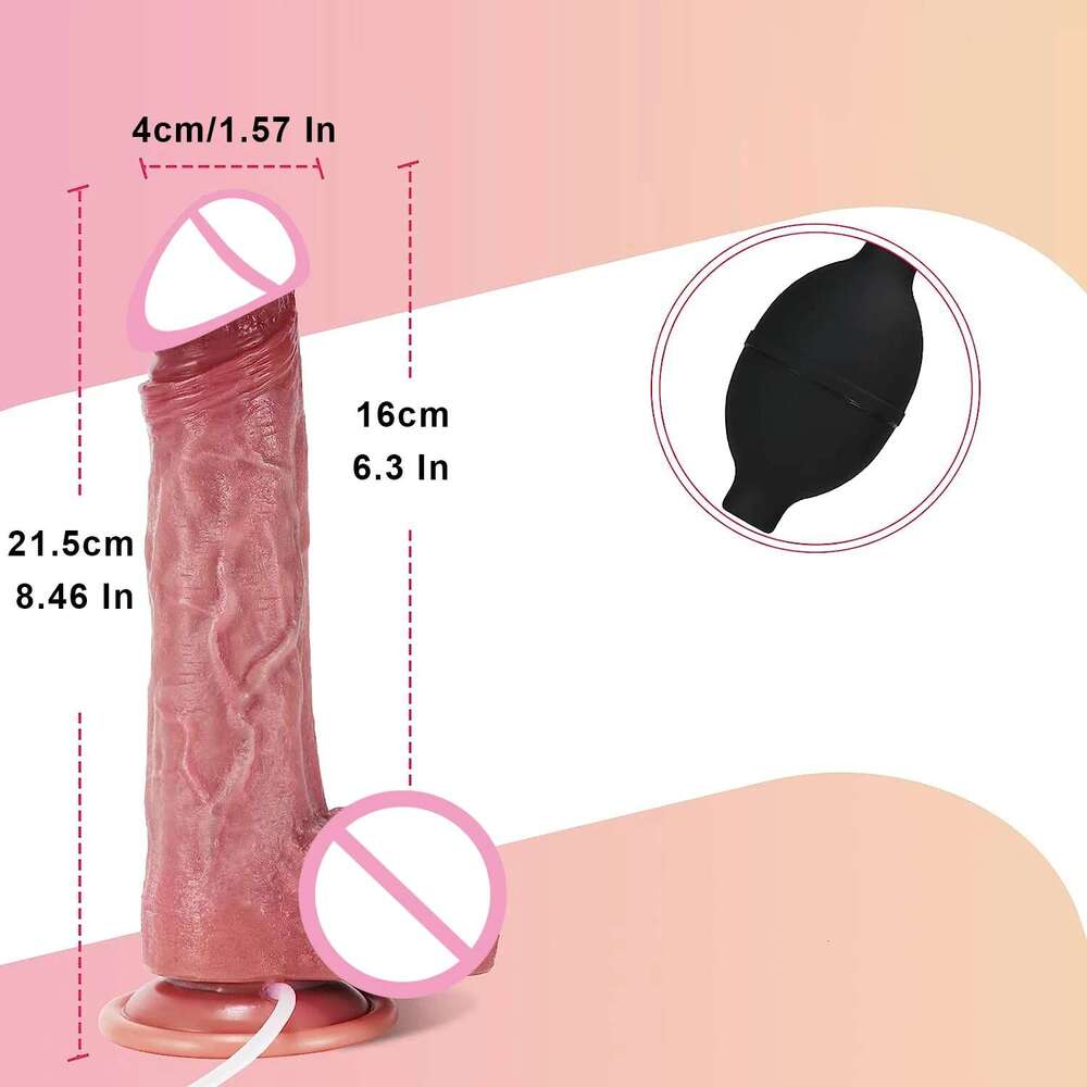 Realistic Squirting Dildo 8.5 Inch Ejaculating with Suction Cup G-Spot Anal Prostate Dildos Adult Sex Toys for Wome Men