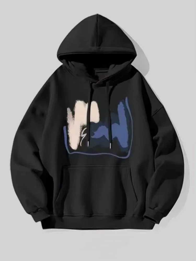 New men and women for spring autumn fashion casual hooded sweatshirt Fashion simple loose breathable print hoodie XJ250621