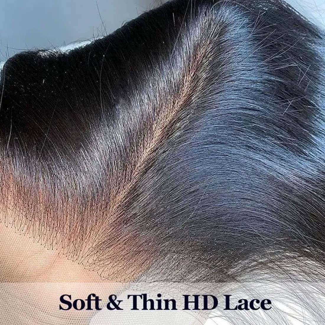 360 Lace Frontal Wig Ombre Dark Brown Wave Remy Human Hair Hd Laced Front 150% Fringe Wigs Natural Haire F Curtain Bangs