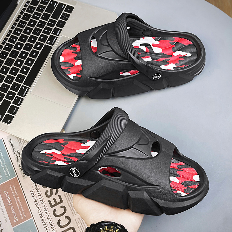 size summer beach breathable Large couples, slippers home and outdoor wear casual sandals for trendy men Lhshoe sals