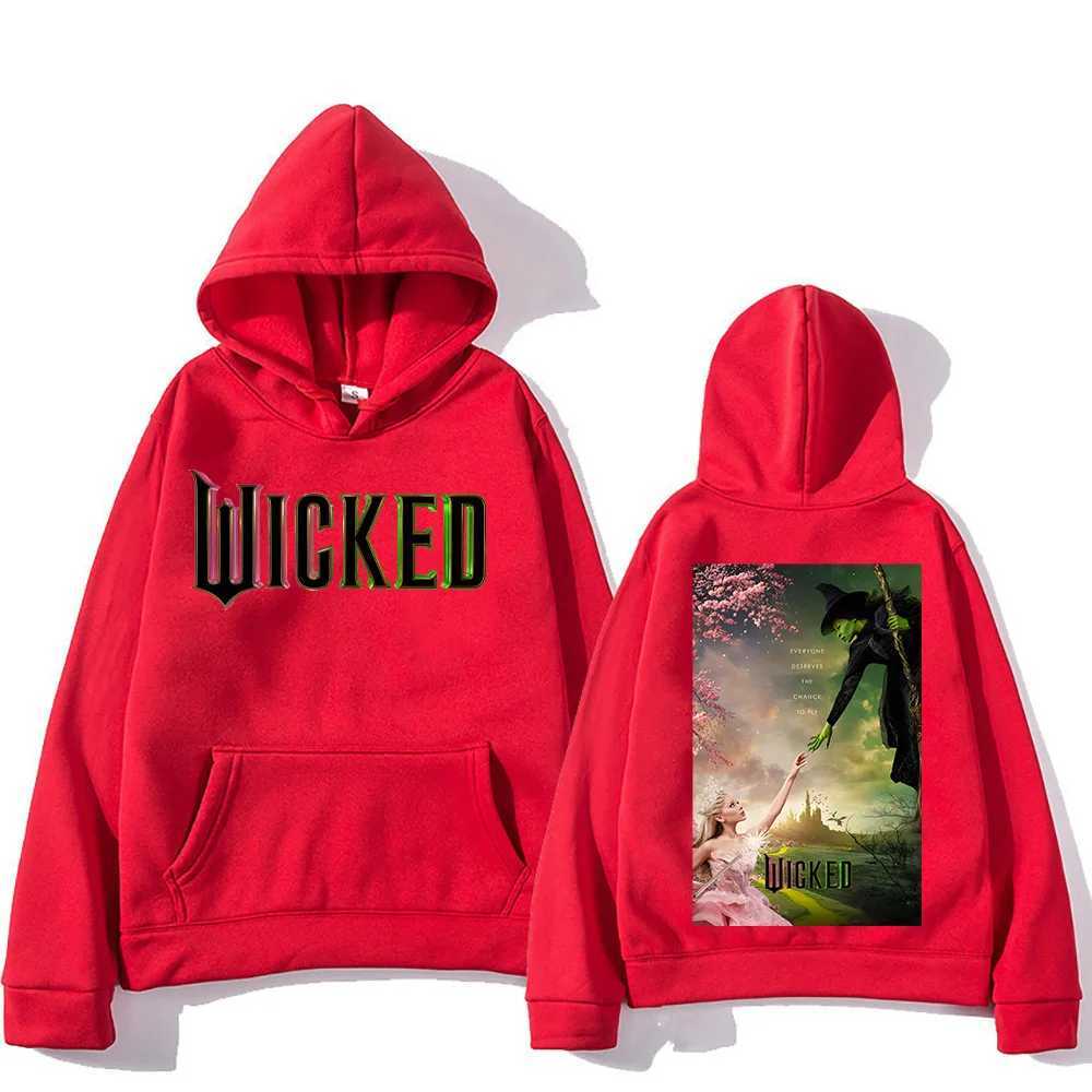 Men Women Sudaderas Wicked Fantasy Movie Graphic Print Sweatshirts Autumn Winter Large Pullovers Windproof Unisex Casual HoodiesXJ241128