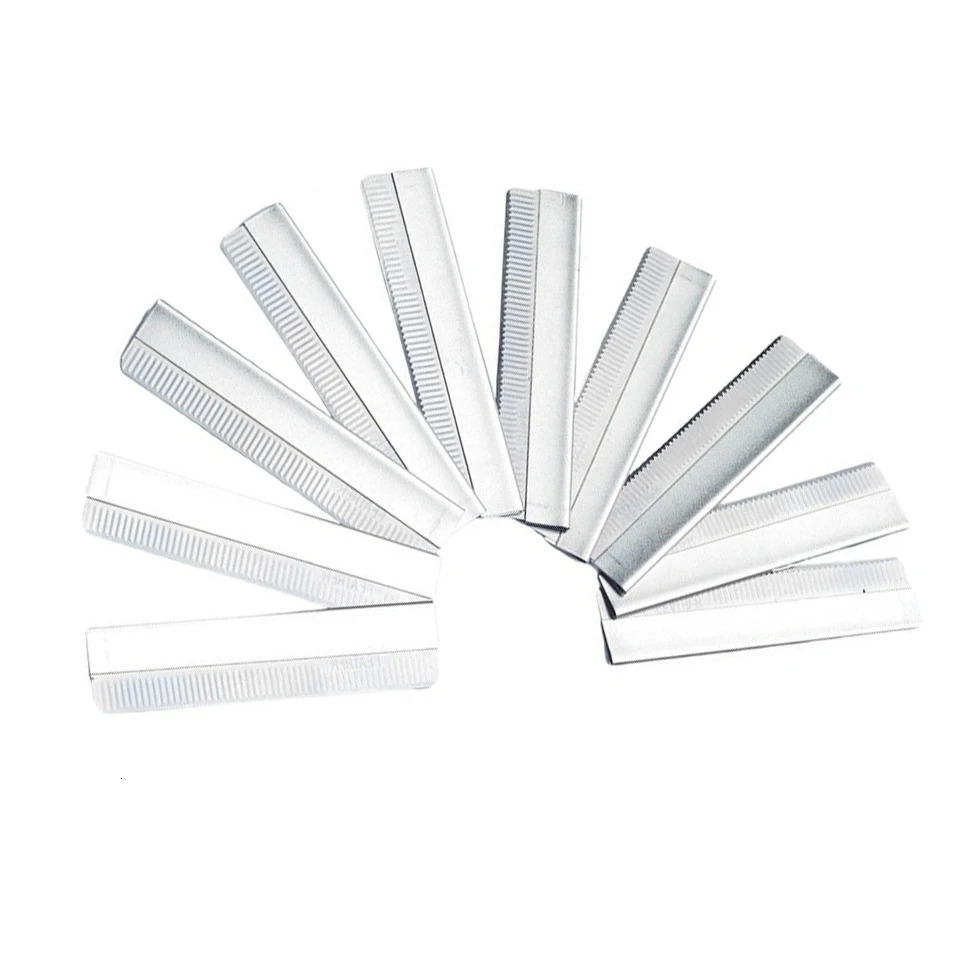 100pcs/lot Stainless Steel Eyebrow Razor Trimmer Face Hair Remover Blades Shaper Shaver Women Beauty Makeup Tools 241128