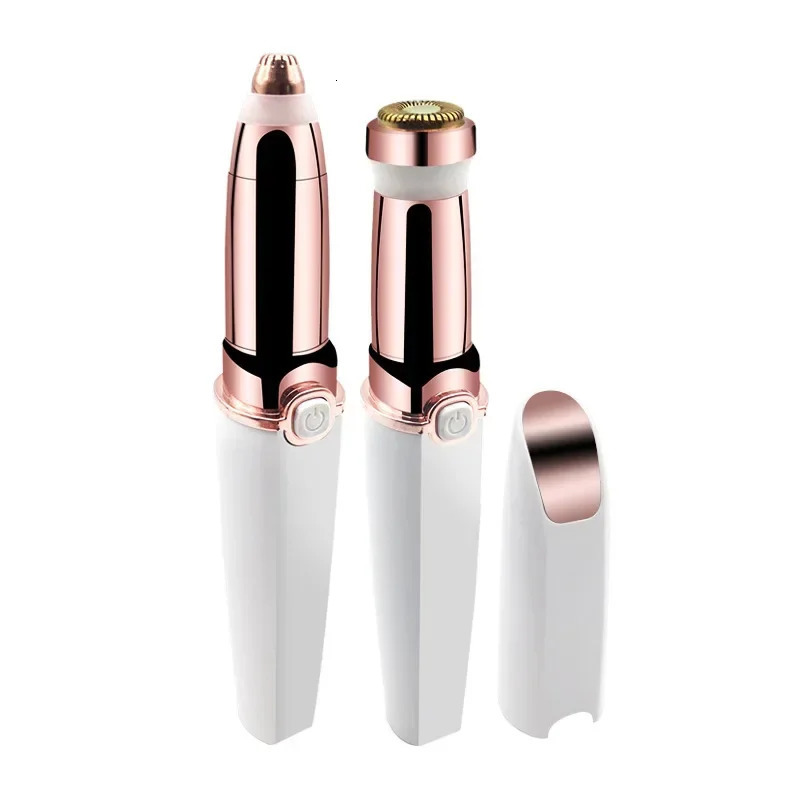 two-head electric shaver for women eyebrow trimmer USB charging eyebrow trimmer Portable facial lip hair remover 241128