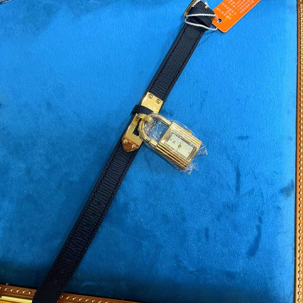 Handmade Stainless Steel New Women's Chain Genuine Leather Vintage Quartz Fashion Small Gold Watch