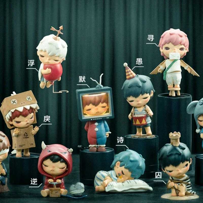 Hirono Blind Box Silent Drama Series Ono 4th Generation Mystery Box Cute PVC Doll Desktop Series Desktop Decoration Girl Gift X241127