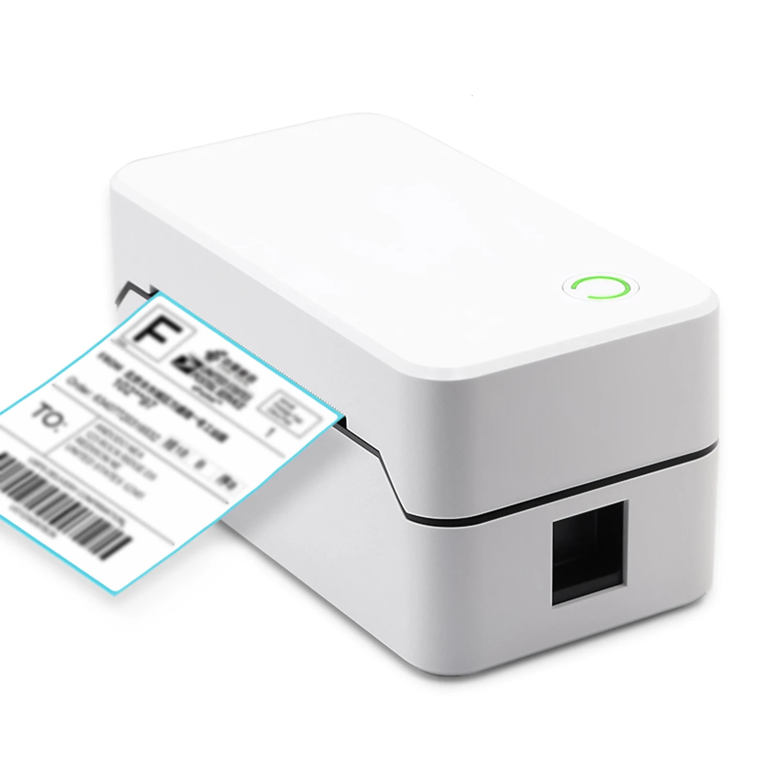 USB Label Printer with Auto Cutter Desktop Direct Thermal Printing 80mm Wired Printer Support 1D 2D Barcode for Retail 240420