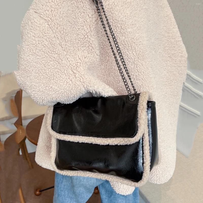 Free Delivery 2025S Designer Chain Crossbody | Tote Bag Lambskin With Patent Leather & High Quality PU Handbag Shoulder Women Crossbody Bag Designer B