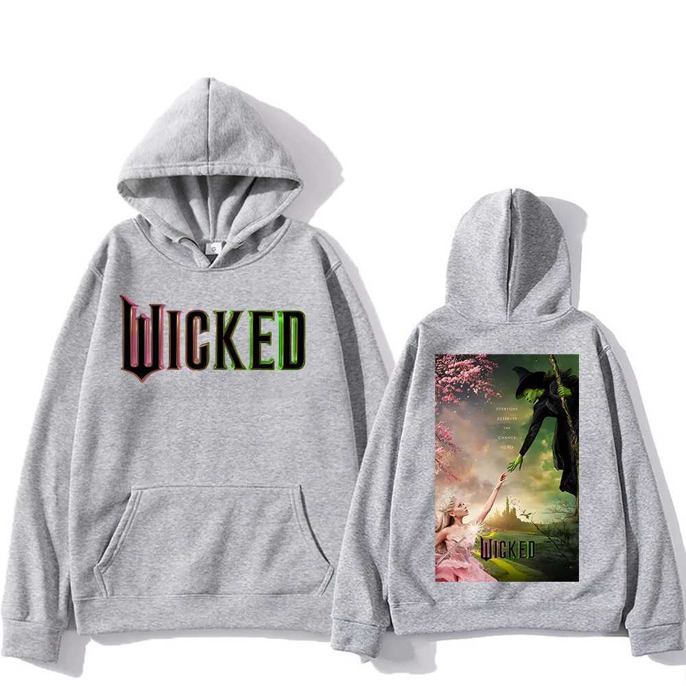 Men Women Sudaderas Wicked Fantasy Movie Graphic Print Sweatshirts Autumn Winter Large Pullovers Windproof Unisex Casual HoodiesXJ241128