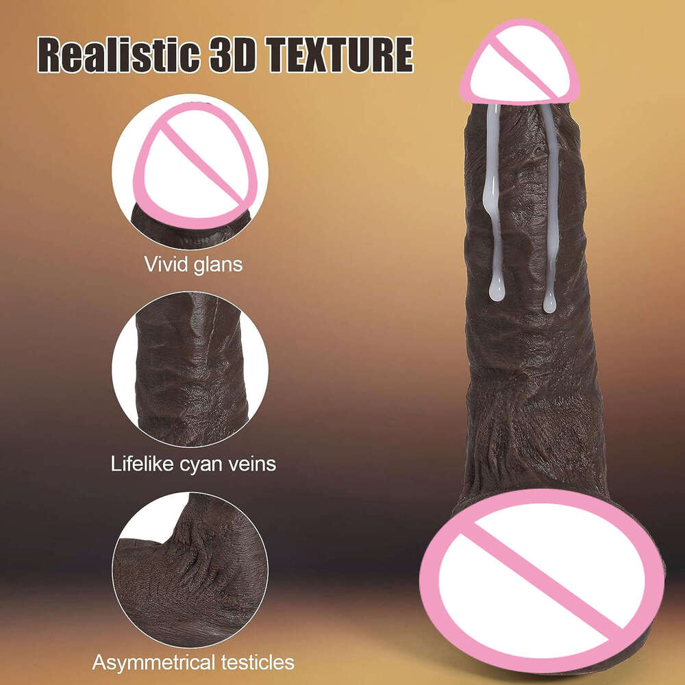8.4-Inch Realistic Silicone Dildo with Suction Cup - Huge Lifelike Anal/Vaginal Toy for Women, Soft & Safe Adult Sex Stimulator