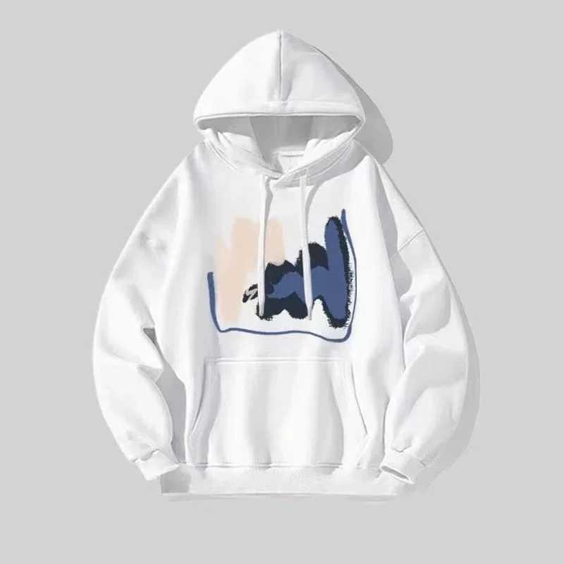 New men and women for spring autumn fashion casual hooded sweatshirt Fashion simple loose breathable print hoodie XJ250621