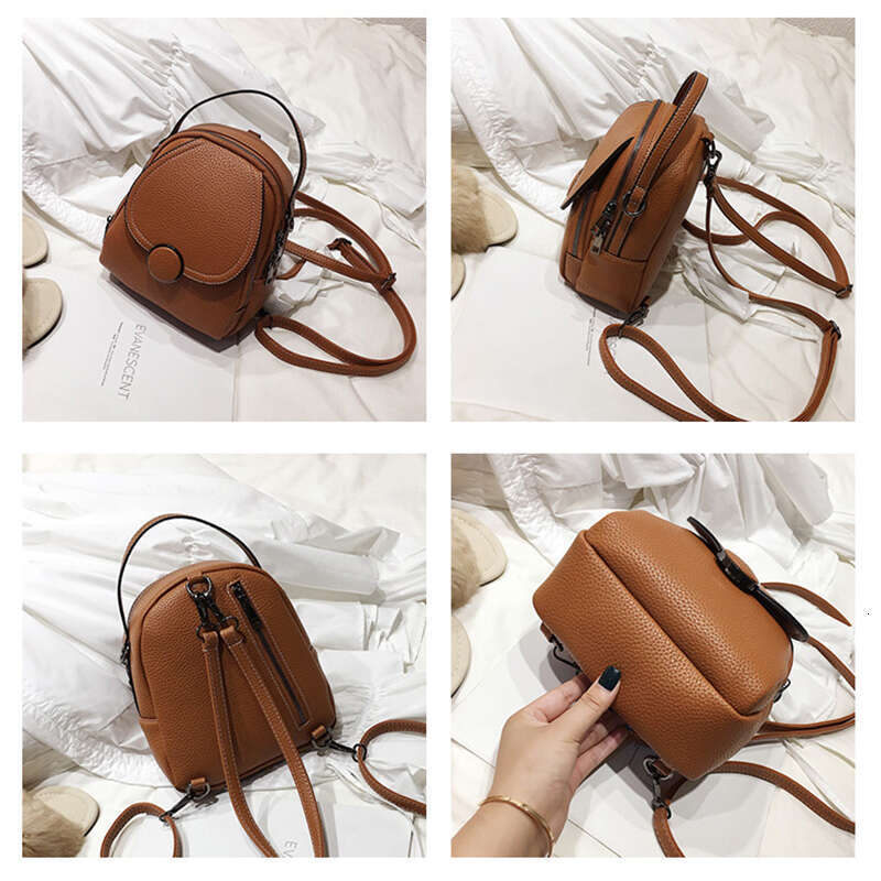 New Designer Fashion Women Leather Mini Soft Touch Multi-Function Small Backpack Female Ladies Shoulder Bag Girl Purse