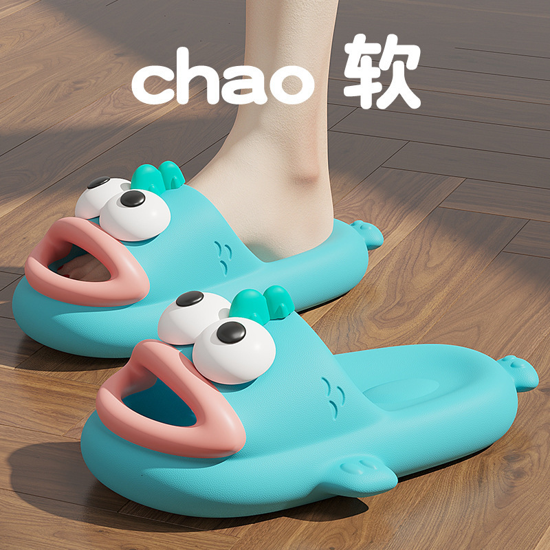 Designer Eva Clown Fish Women with a Feeg of Stepping on Shit Funny at Home, Men's Outerwear, Cool Slippers for Summer and Autumn, Anti slip