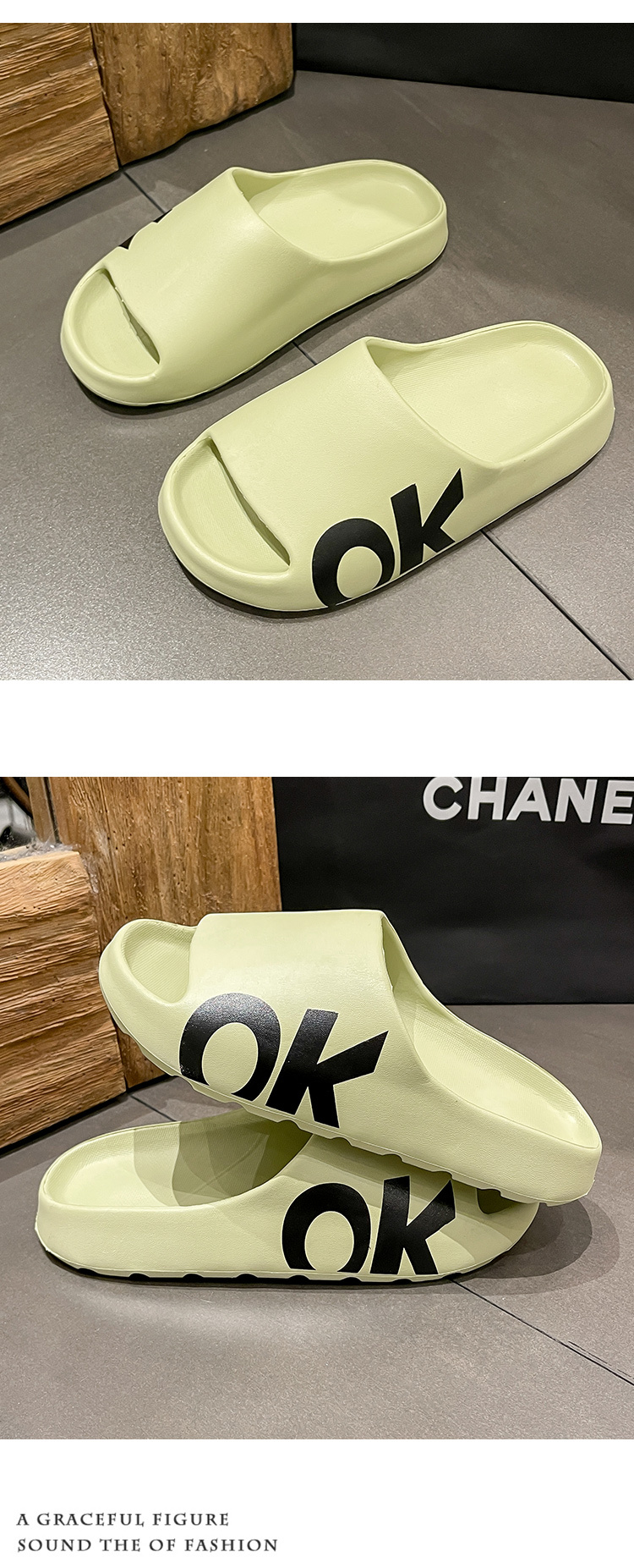 Cool Emperor Shoes Couple 2025 New Fashion New Chrysanthemum Thick Bottom Anti slip Design Teacher EVA Material Slippers