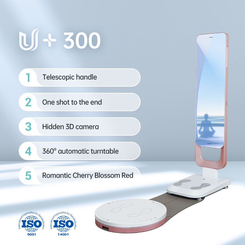 U+300 3d Fat Analyzer Scan Mass Smart Scanner Exercise Human Bio-impedance Quantum Fitness Bia Segmental Composition Analysis