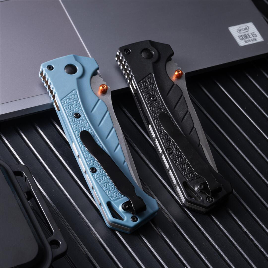 BM Adira 18060 Assisted Folding Knife 9Cr18Mov Stonewash Finish Blades Deep-carry Pocket Clip Tactical Survival Rescue Hunting 533 535 940 EDC Knives