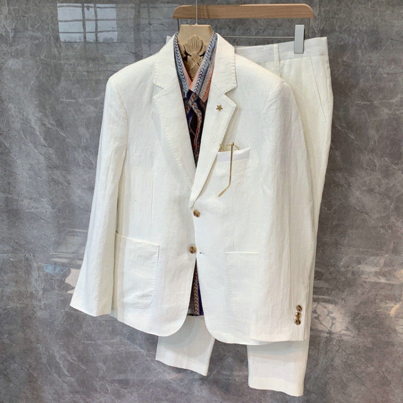K716 Men's Slim Fit Three-Piece Suit - Professional Business Trend Wedding Dress