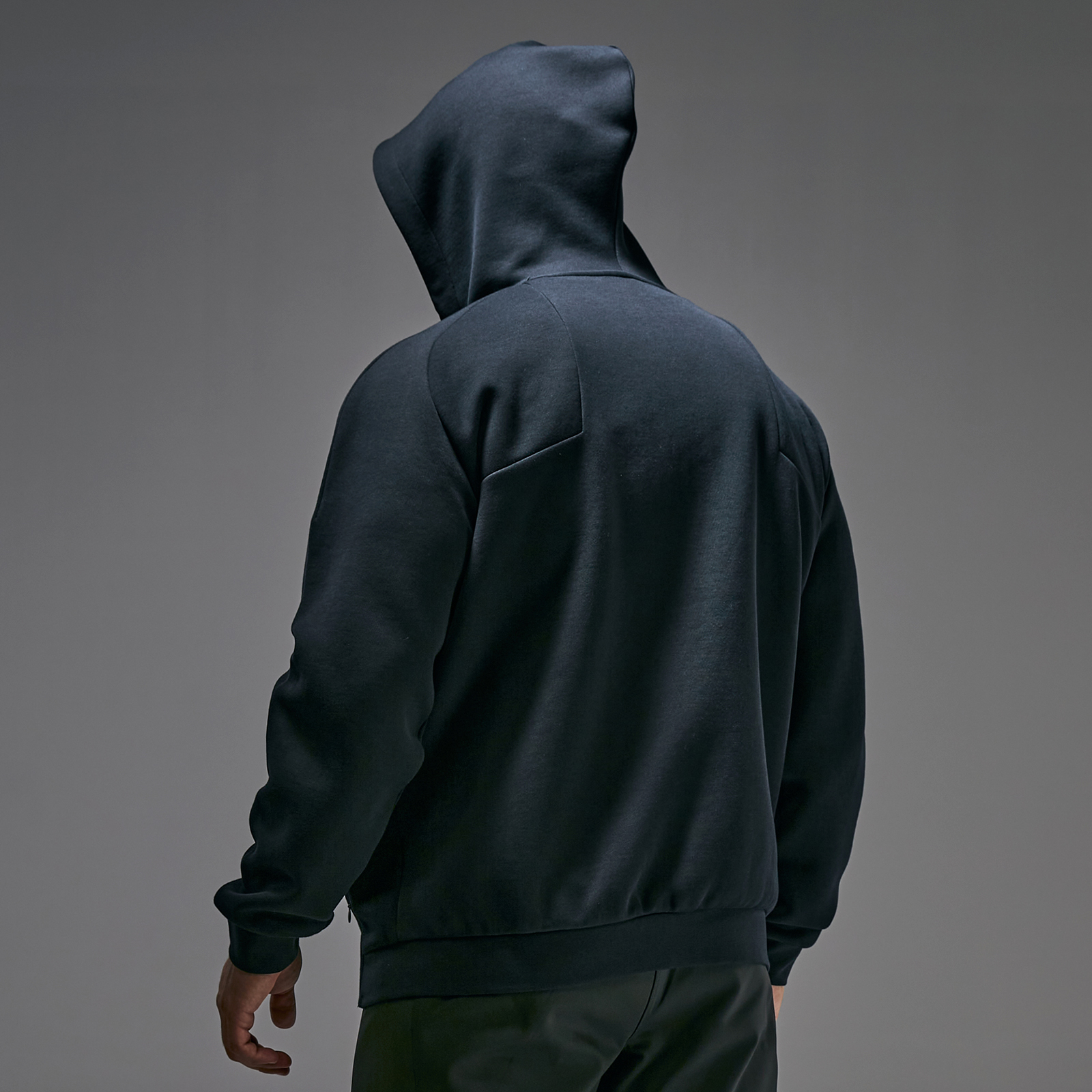 MUSCLETECH Men's Sports Fitness Sweatshirt Hooded Pullover Stretch Zip Hooded Sweatshirt